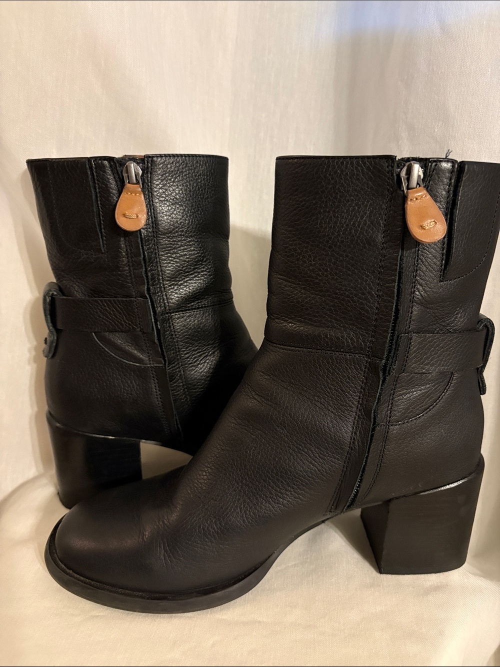 Gentle Souls Holi Leather Black Heeled Boots US 8 - Picture 11 of 11
